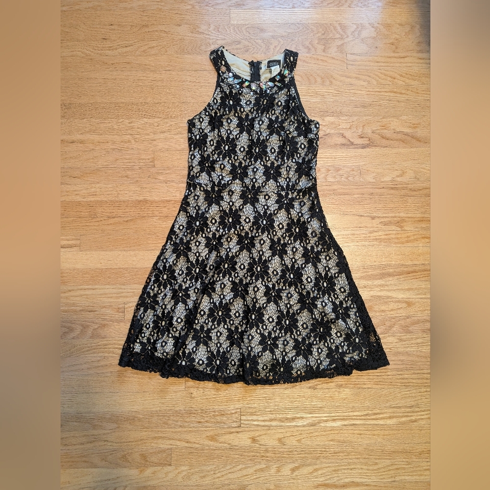 Black Lace Sleeveless Dress